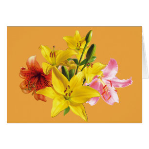 SUMMER LILILIES-kaart