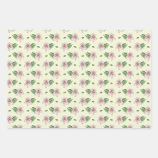 Summer Lily Floral Seamless Pattern Inpakpapier Vel