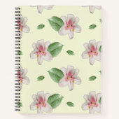 Summer Lily Floral Seamless Pattern Notitieboek (Voorkant)