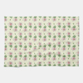 Summer Lily Floral Seamless Pattern Theedoek (Horizontaal)