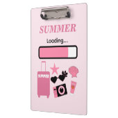 Summer Loading Pink Clipboard Klembord (Links)