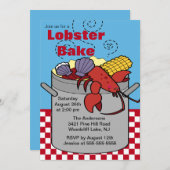 Summer Lobster Bake Cookout Uitnodiging (Voorkant / Achterkant)