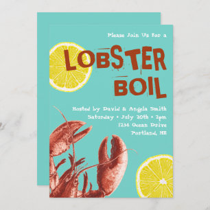 Summer Lobster Boil Party Aqua Kaart