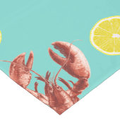 Summer Lobster Boil Party Aqua Korte Tafelloper (Hoek)