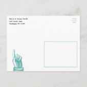 Summer Lobster Boil Party Aqua Uitnodiging Briefkaart (Achterkant)