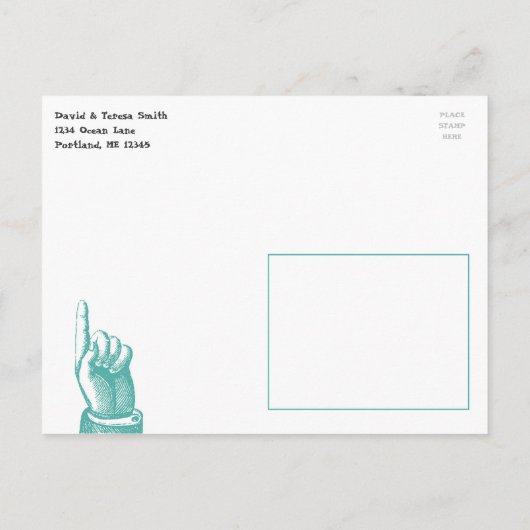 Summer Lobster Boil Party Aqua Uitnodiging Briefkaart (Achterkant)