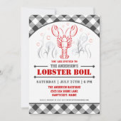 Summer Lobster Boil Party Invitation Kaart (Voorkant)