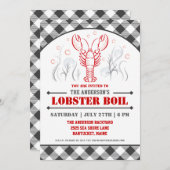 Summer Lobster Boil Party Invitation Kaart (Voorkant / Achterkant)