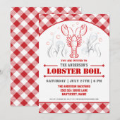 Summer Lobster Boil Picnic Party - uitnodiging (Voorkant / Achterkant)