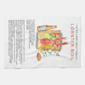 Summer Lobster Boil | Recipe Heirloom Tea Towel Theedoek (Horizontaal)