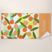 Summer Loquat Fruits Greenery Strandlaken (Voorkant)