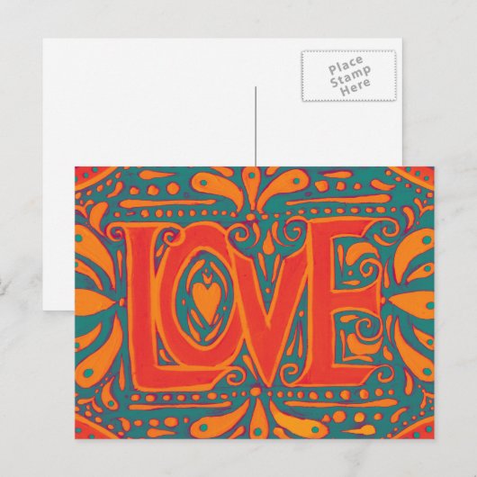 Summer Love Briefkaart (Voorkant / Achterkant)