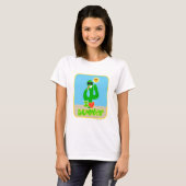Summer Love Cactus Cartoon Fun Seasonal Slogan T-shirt (Voorkant volledig)