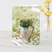 Summer Love Field Wilde Flowers + Text Kaart (Gele Bloem)