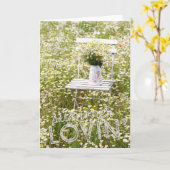 Summer Love Field Wilde Flowers + Text Kaart (Gele Bloem)