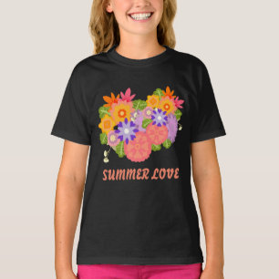 Summer Love Flower Bright Bloom Garden T-shirt