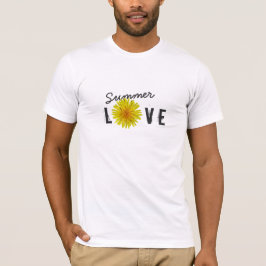 Summer Love Happy Yellow Flower all Colour T-shirt