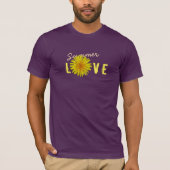 Summer Love Happy Yellow Flower all Colour T-shirt (Voorkant)