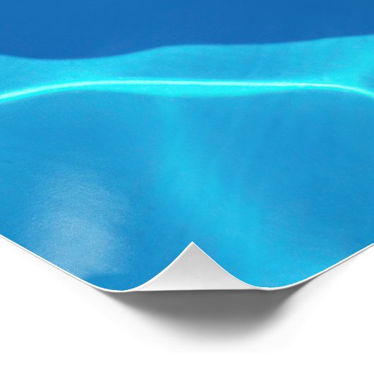 Summer Love Heart Float in Blue Pool Perfect Poster (Hoek)