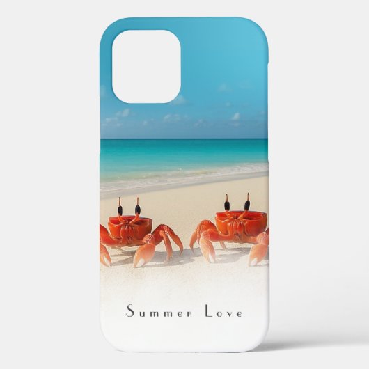 Summer Love - iPhone 12 Stoere Hoesje 2 Krabben (Achterkant)
