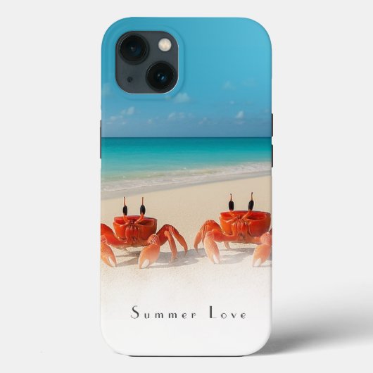 Summer Love - iPhone 13 Stoere Hoesje 2 Krabben (Achterkant)
