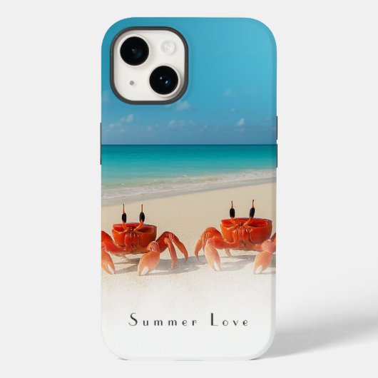 Summer Love - iPhone 14 Stoere Hoesje 2 Krabben (Achterkant)