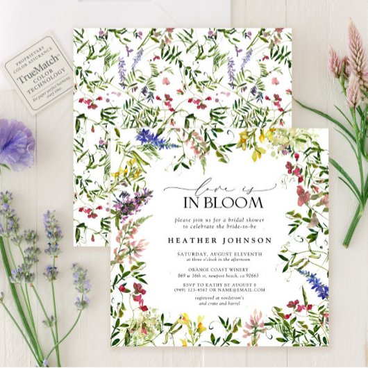 Summer Love is in Bloom Wildflower Vrijgezellenfee Kaart