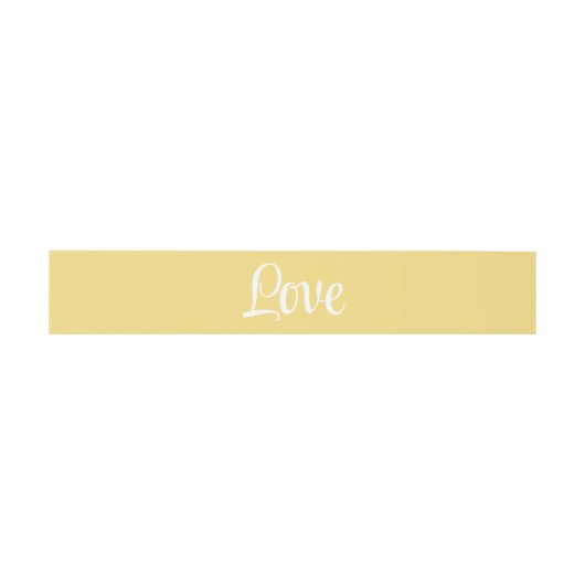 Summer Love Minimalist Pastel Yellow Weddenschap Uitnodigingen Wikkel (Vlak)