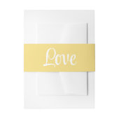 Summer Love Minimalist Pastel Yellow Weddenschap Uitnodigingen Wikkel (Voorkant Voorbeeld)