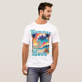 Summer Love Retro Graphic T-shirt (Voorkant volledig)