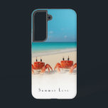 Summer Love – Samsung Galaxy S22 stoer Hoesje<br><div class="desc">Twee krabben. Een zomer. Geen spijt. Dit Samsung Galaxy S22 Tough-Hoesje heeft een beachy mix van oceaanblauw en zacht zand, met een brutaal krabduo dat links en rechts loungt, dus comfortabel dat ze van het toneel glijden. Hun kleine poten en klauwen wikkelen zich om de zijkanten van het hoesje, waardoor...</div>