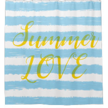 Summer Love Sky Blue White Stripes