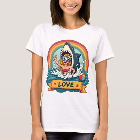 Summer Love Splash - Kleurrijke Beach Vibes T-shir T-shirt (Voorkant)