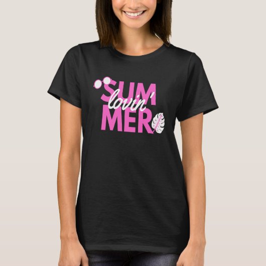 Summer Lovin' Beachwear Fun T-shirt (Voorkant)