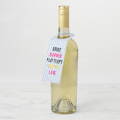 Summer Lovin Bruid & Company Bruiloft Bridal Party Flessenhanger (Schuin)