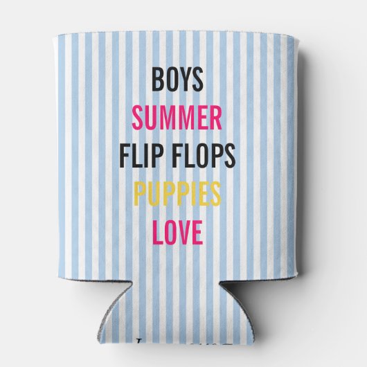 Summer Lovin Fiesta Bridal Party Personalized Blikjeskoeler (Achterkant)