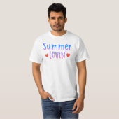 Summer Lovin' Retro Sunset T-shirt (Voorkant volledig)
