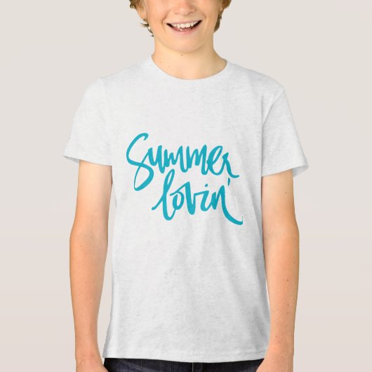 Summer lovin' Tri-Blend shirt (Voorkant)
