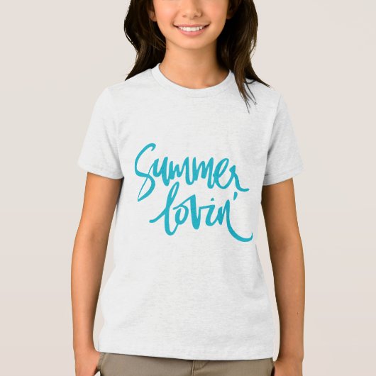 Summer lovin' Tri-Blend shirt (Voorkant)