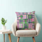 Summer Madras Plaid Preppy Patchwork Kussen (Stoel)