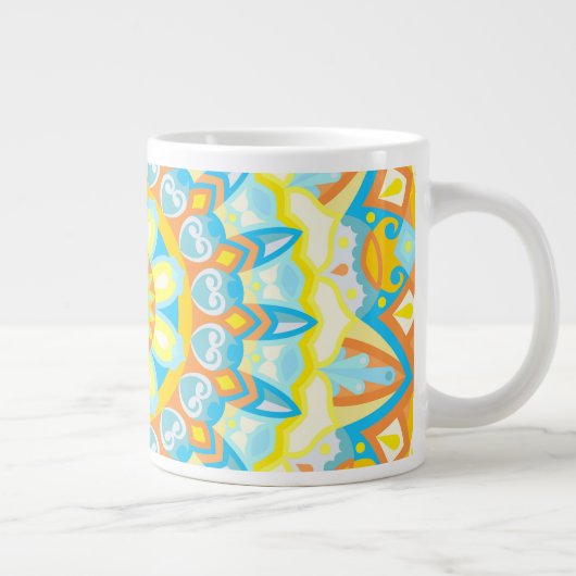 Summer Mandala Grote Koffiekop (Rechts)