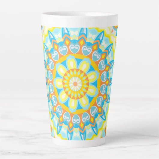 Summer Mandala Latte Mok (Voorkant)