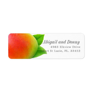 Summer Mango   Aangepast adres Etiket