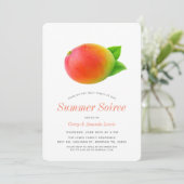 Summer Mango | Soiree Picnic Kaart (Staand voorkant)