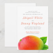 Summer Mango | Uitnodiging voor weddenschappen (Voorkant / Achterkant)