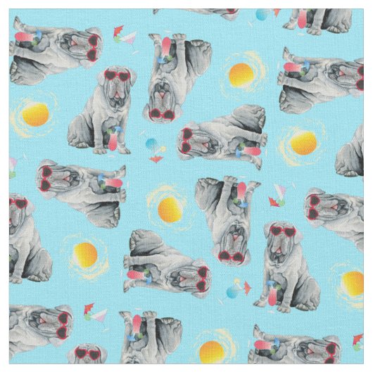 Summer Mastino Fabric Stof (Close Up)