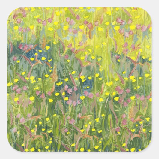 Summer Meadow 2012 Vierkante Sticker (Voorkant)