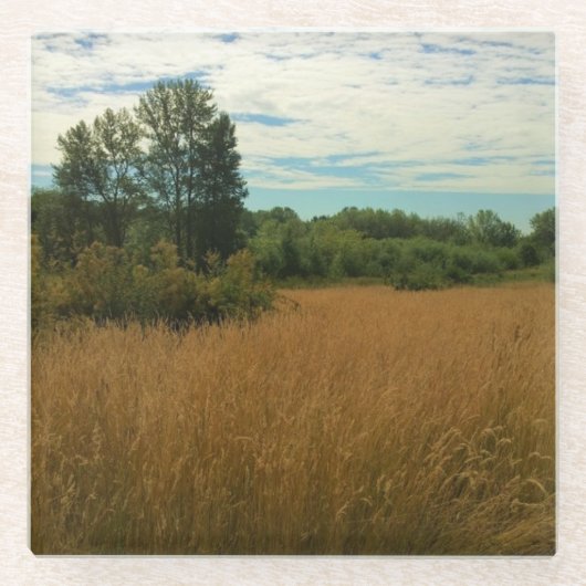 Summer Meadow Glazen Onderzetter (Voorkant)