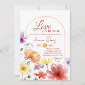 Summer Meadow Love in Bloom Vrijgezellenfeest Kaart (Voorkant)