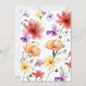 Summer Meadow Love in Bloom Vrijgezellenfeest Kaart (Achterkant)